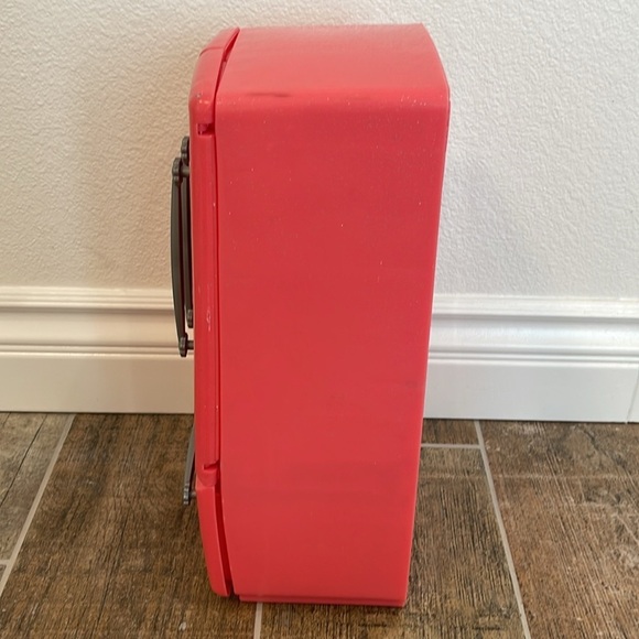 Pink Toy Refrigerator Pretend Play Dolls Accessories - Picture 8 of 9